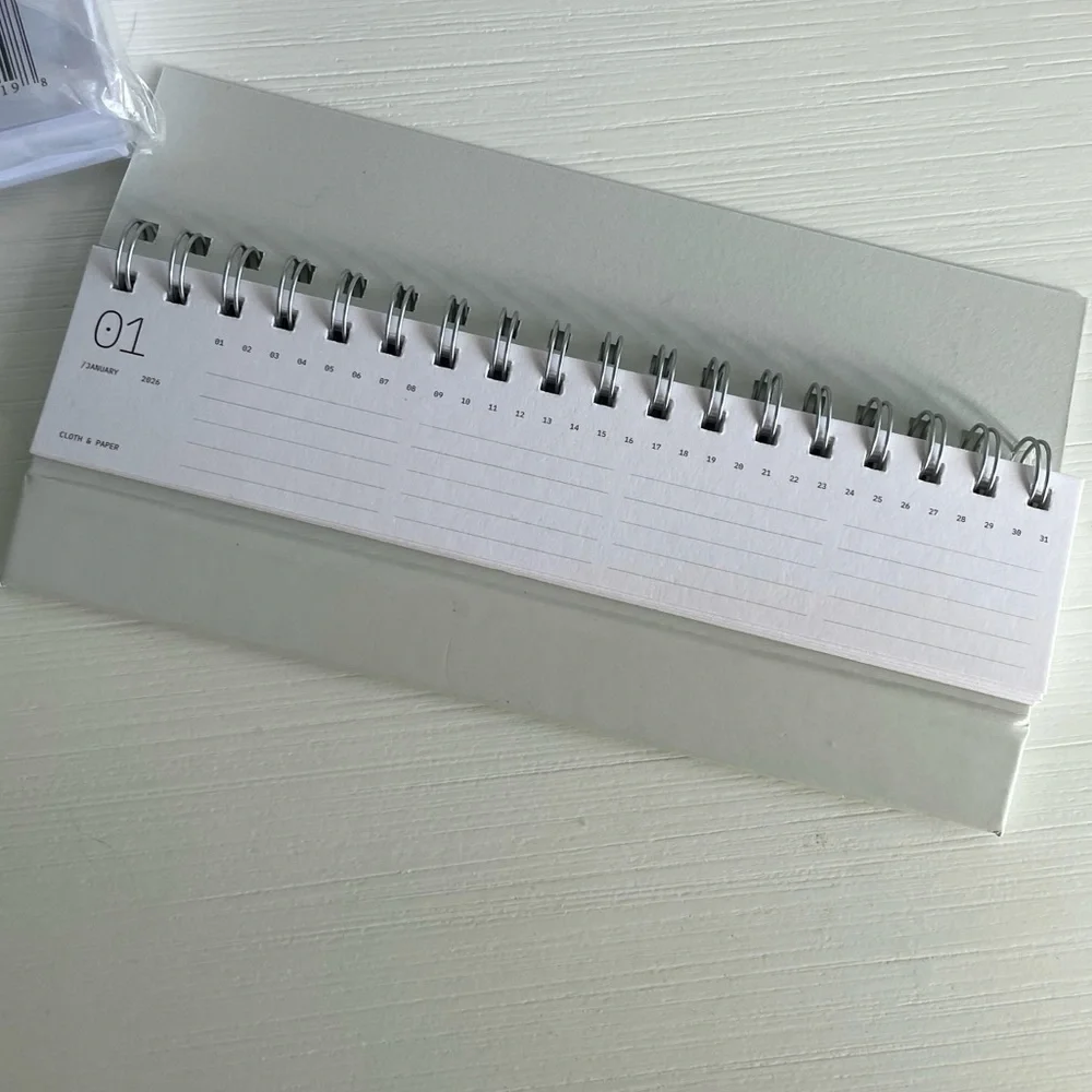 Cloth & Paper 2026 A5 Daily Inserts + Desk Calendar